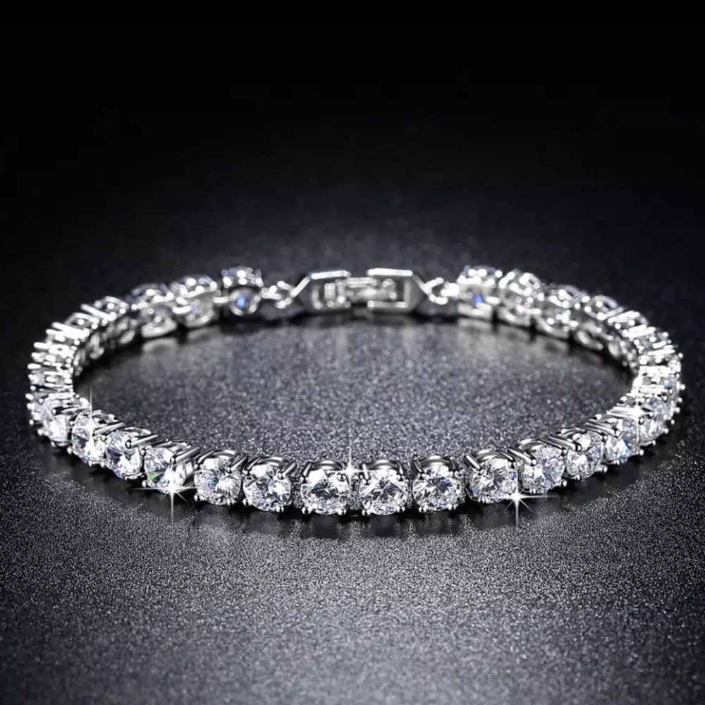 NEW 5MM 925 STERLING SILVER TENNIS BRACELET, NICE BRACELET, CUTE BRACELET